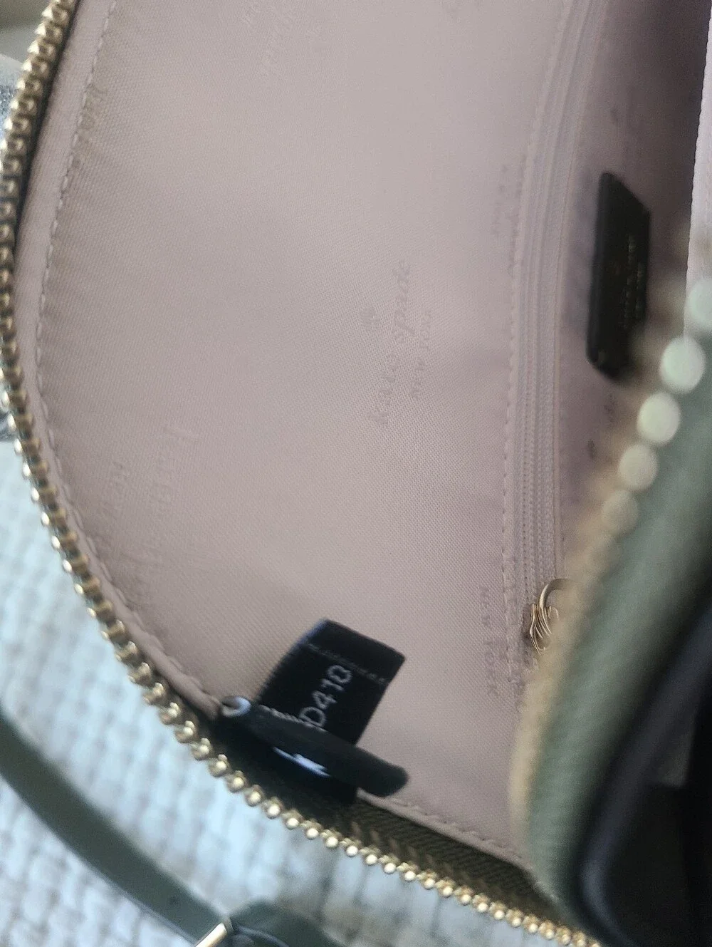 Kate Spade New York Olive Green Dome Backpack Saffiano Leather